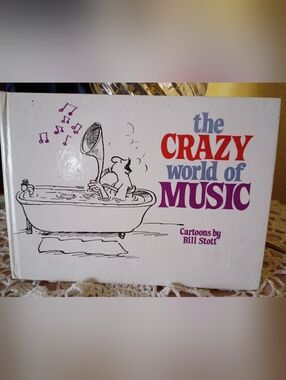 Vintage, "Crazy World Of Music", Funny Cartoons, Bill Story 1988 Exley